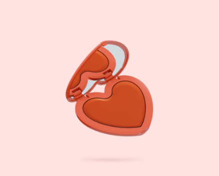 Chu Chu Beauty Heart Lip Balm in Tangerine Kiss