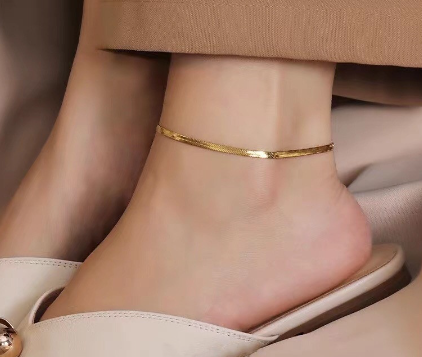 18K Stainless Gold Plated Anklet for women