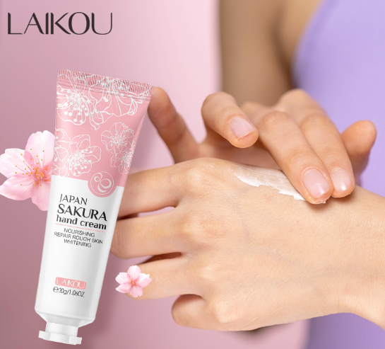 LAIKOU Sakura Hand Cream Nourishing Anti-Chapping Reduce Hand Care 30G