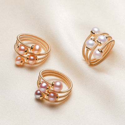 Freshwater Pearl Ring Handmade Jewelry