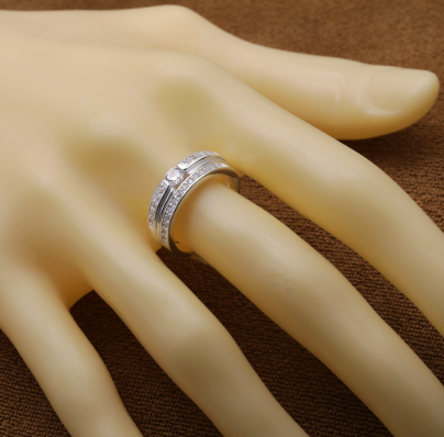 Silver LS003 Italy 925 Ladies Ring