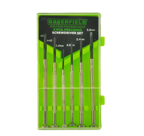 Greenfield 03-05-00006 Precision Screwdriver Set 6Pcs/Set