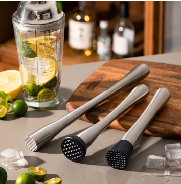 Cocktail Muddler Crusher Tools Crushing Ice Hammer Barware Mixer Fruit Drink Stainless Steel IP