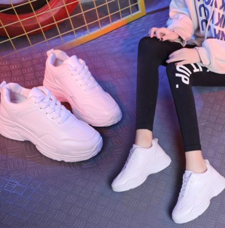 New high quality korean White rubber shoes