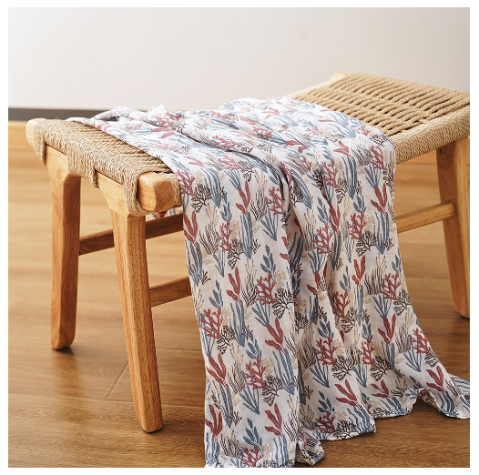 Happyflute Muslin Blanket 70 Bamboo Plus 30 Cotton Baby Swaddle Soft Newborn Bath Towel Baby Wrap Sleepsack Stroller Cover 120x110CM S2
