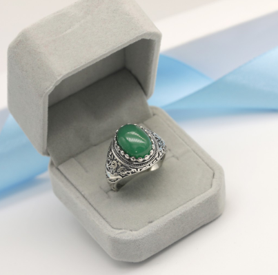 SILVER M033 Italy 92.5 Silver Men's Ring