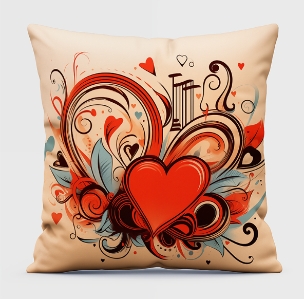 Cushion Cover Valentine's Day Throw Pillow Case Decorative Pillowcase Car Cushion Cover Sofa Couch Home Decor