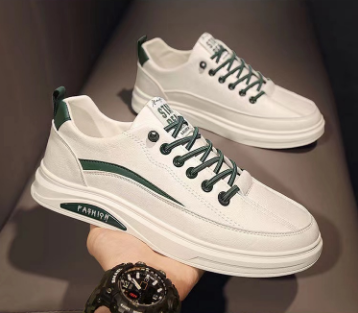 Fashion Men's Shoes Sneakers Casual Shoes Korean Version Low Cut White Shoes
