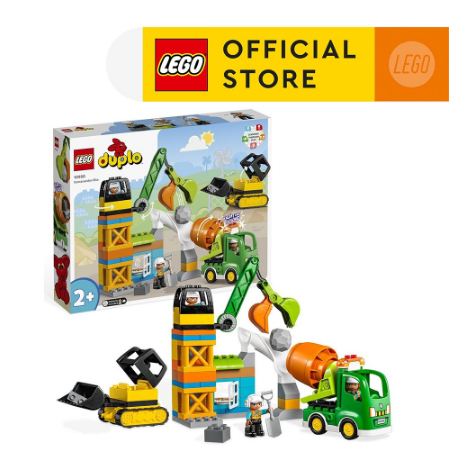 LEGO DUPLO Town 10990 Construction Site Building Toy Set (61 Pieces)