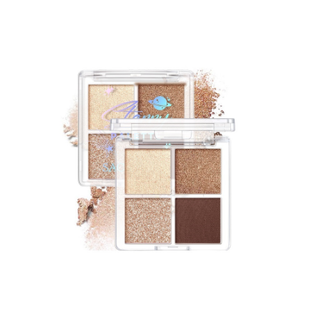 SACE LADY 4 Colors Eyeshadow Palette Intense finish Smooth Matte Shimmer Eye Makeup With Brush