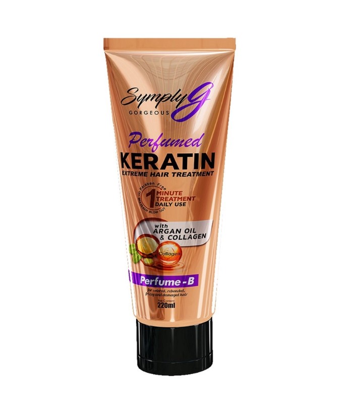 Simply G Perfume B Keratin Extreme Hair Treatment With Argan Oil & Collagen