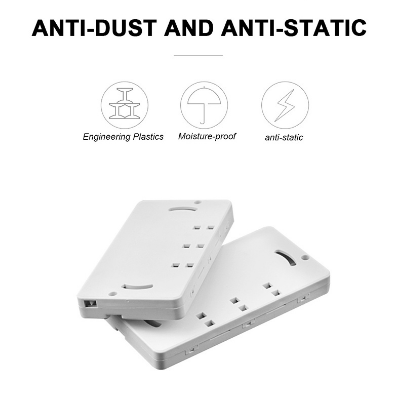 10PCS Fiber Optic Protection Box FTTH Fiber Protection Optic Termination Box 2 In 2 Out
