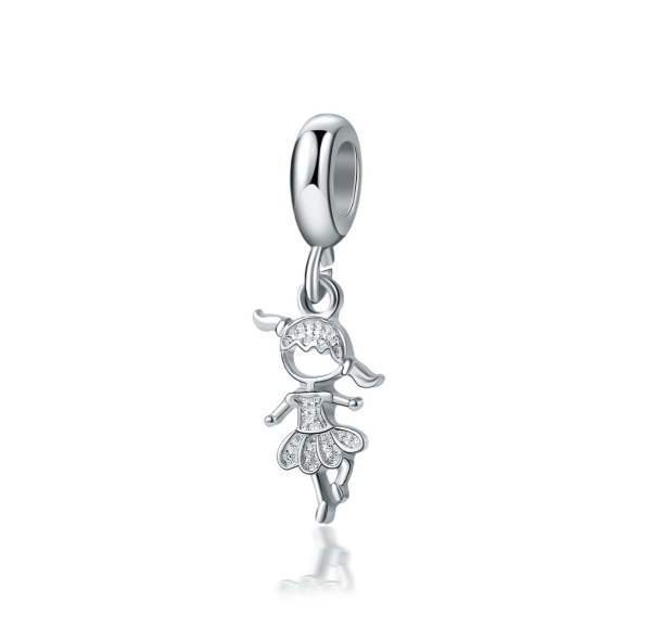 Clover Sea Turtle Cherry Charms 925 Silver Bracelet Accessories Lovers Diamond Inlaid Beads 0035