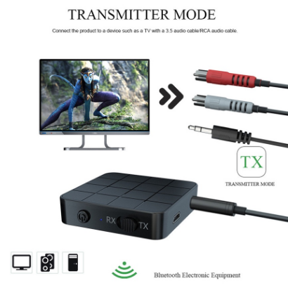 Bluetooth 5.0 Audio Receiver Transmitter Aux RCA 3.5mm Jack Wireless Adapter USB Dongle For Car TV PC Headphone