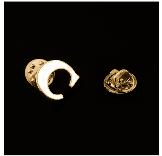 Fashion A-Z Alphabet Brooch Women Men Badges Gold Color Initial Letter Brooches Metal Pins Accessories Jewelry Gift C