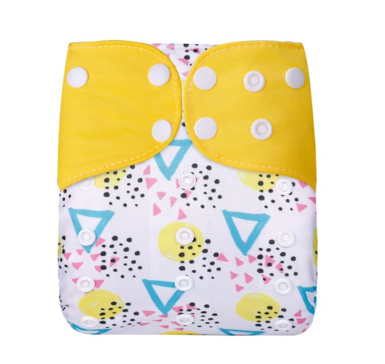 Reusable Waterproof Diaper With Single Size Print D10
