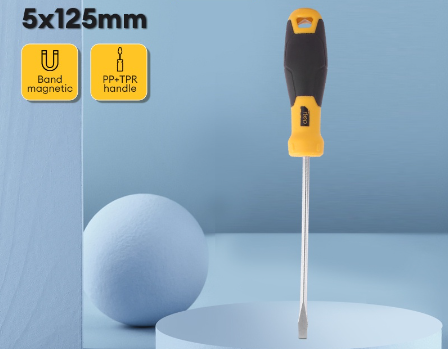 Deli 5x125mm Magnetic Screw Driver Slotted Screwdriver DL6351251