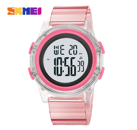 Skmei 1997 Watch for Women Fashion Trend Single Display Waterproof Digital PINK