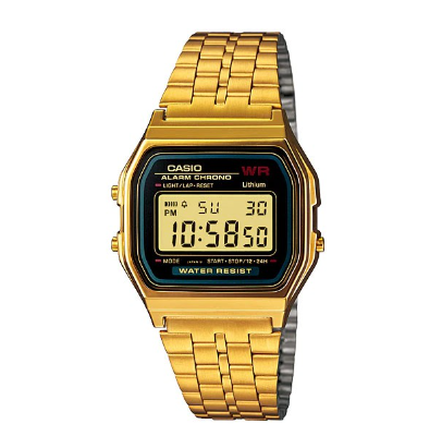 Casio Vintage  Gold Stainless Steel Digital Watch