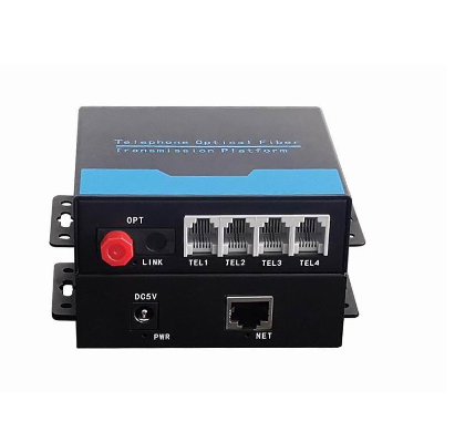4CH Telephone To Fiber Optic Converter Pcm  Voice over Fiber Optic Media Converter fxs/fxo to fiber 1ch 100M Ethernet
