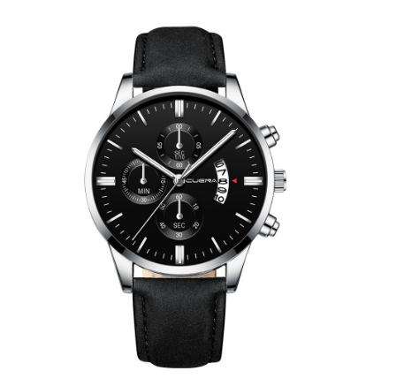 CUENA Original Brand Men's Watch Fashion Sports Analog Quartz Stainless Steel Waterproof 845 M10