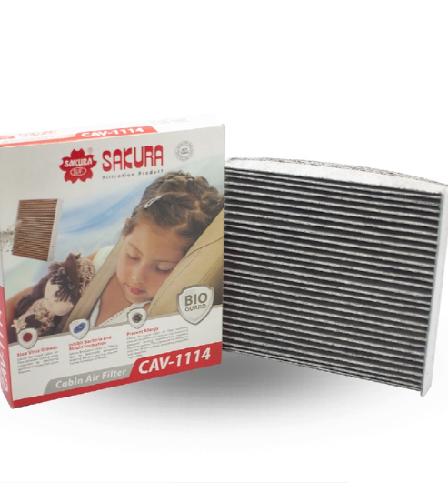 Sakura Bio Guard Cabin Air Filter Cav1114 for Toyota Rav-4, Camry, Land Cruiser Anti-virus Pm2.5