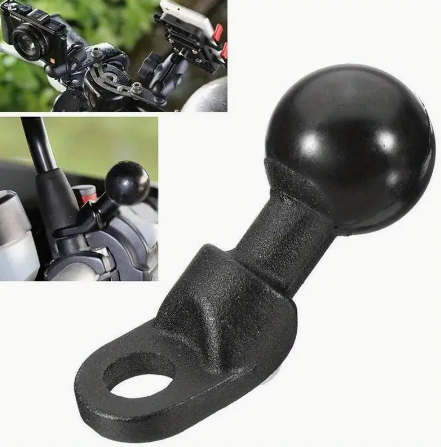 1pc Motorcycle Angled Base W/ 10mm Hole 1'' Ball Head Adapter Work For Kawasaki Versys 1000 Accessories Zontes T310 Gl1800