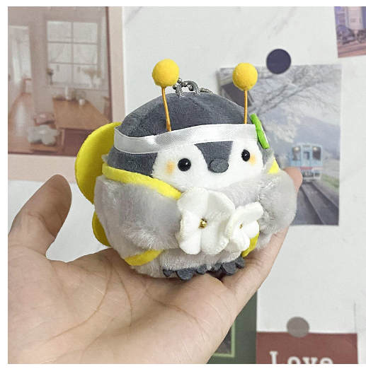 Koi Penguin Plush Doll Small Pendant Bag Pendant Charm Doll Keychain Toy Doll F31