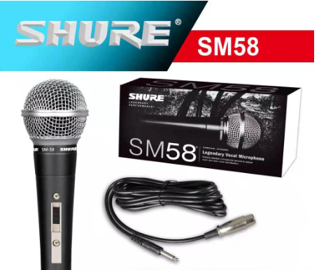 Shure Karaoke SM-58 High-End Dynamic Wired Mic