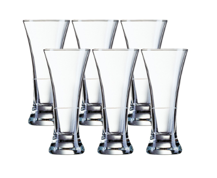 Martigues 6pcs 32cl Drinking Glass Set Heat Resistant and Dishwasher Safe Water Juice Glass