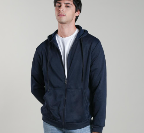 Plain Hoodie Jacket For Men W/ Zipper Trendy Tops For Women Casual Top Unisex Motorcycle