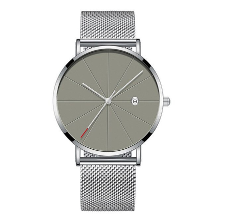 Fashion Stainless Steel Simple Quartz Analog Wrist Watch for men's women's Waterproof 7