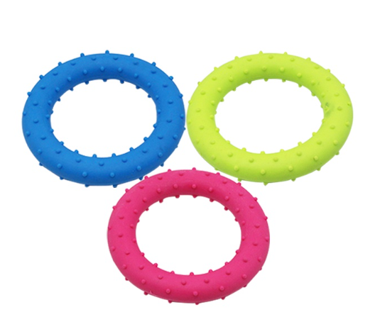 Ring Shaped TPR Pet Chew Dog Toy Dog Cat Puppy Toy Toothbrush Pet Toy Ring