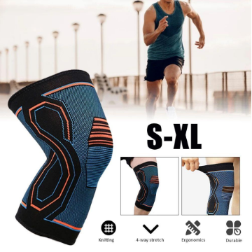 DESMOND Men Women Compression Knee Brace Sports Knitted Knee Sleeve Workout Knee Support Joint Pain Biking Running Adult Basketball