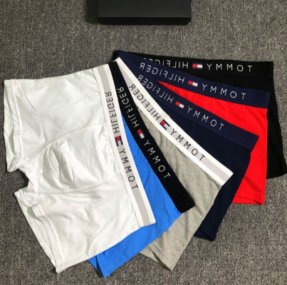 TOM Men Cotton Plain Boxers Man Trunks Boxer Briefs Underwear (Single Pack)