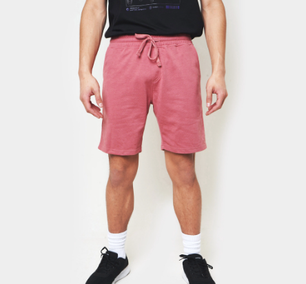 Penshoppe Basic Regular Fit Knit Shorts with Drawstring For Men