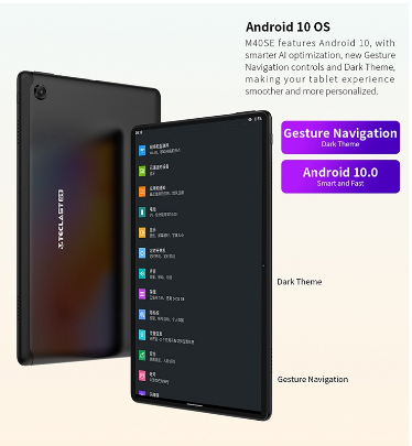 Teclast M40SE Tablet Android 10. OS 10.1 inch 4GB RAM 128GB ROM 5MP Dual Camera