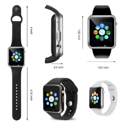 X6 Curved Screen Bluetooth Smart Watch With Sim Card Slot