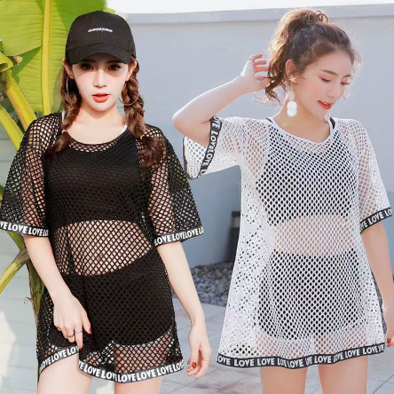 Korean 3in1 Swimsuit Bikini Set Beach wear Swimwear cover up Swimsuit For Women