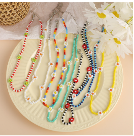 Ladies Beaded Colorful Necklace Fashion Jewelry Accessories