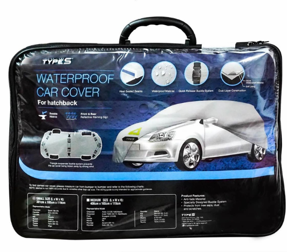 Type S Waterproof Car Cover For Hatchback (Small) AC56474