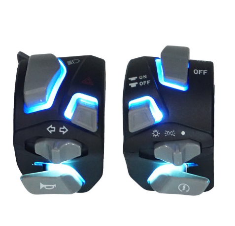 Motorcycle Domino Bright Light Switch with Lighting Thailand Switch Universal 3ways Waterproof