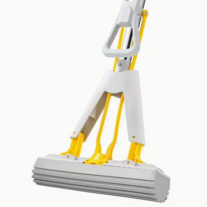 1pc Hand Wash Free Sponge Mop, Glue Cotton Absorbent Floor Cleaning Tool, Household Cleaning Floor Mop, Home Essential