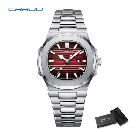 CRRJU watches top luxury fashion trend original brand casual simple new design stainless steel strap luminous hands quartz waterproof men's Watch M4