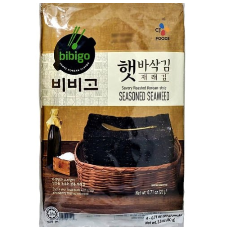 Bibigo Seasoned Seaweed  4's 20g