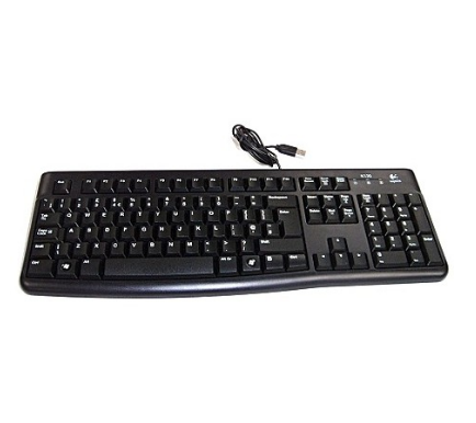 Logitech K120 Wired Keyboard (Black)