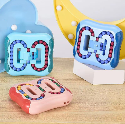 Rotating Magic Bean Fingertip Puzzle Ball Toys for Kids & Adults Stress Relief Finger Toys