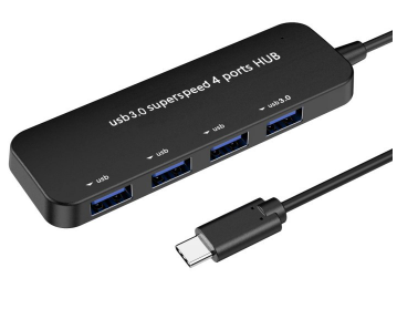 GOOJODOQ USB HUB 3.0 Type C Hub Multiple USB Splitter 4 Ports for Laptop PC Macbook