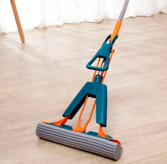 Floor Mop Sponge Mop Twist The Water Mop Microfibre Nozzle Self-squeezing Home cleaning Sponge Mops
