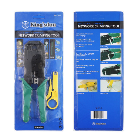 Kingsdun Ks-20468 Multi Wire Cable Crimper Lan Crimping Plier Clamp Tool 3 In 1